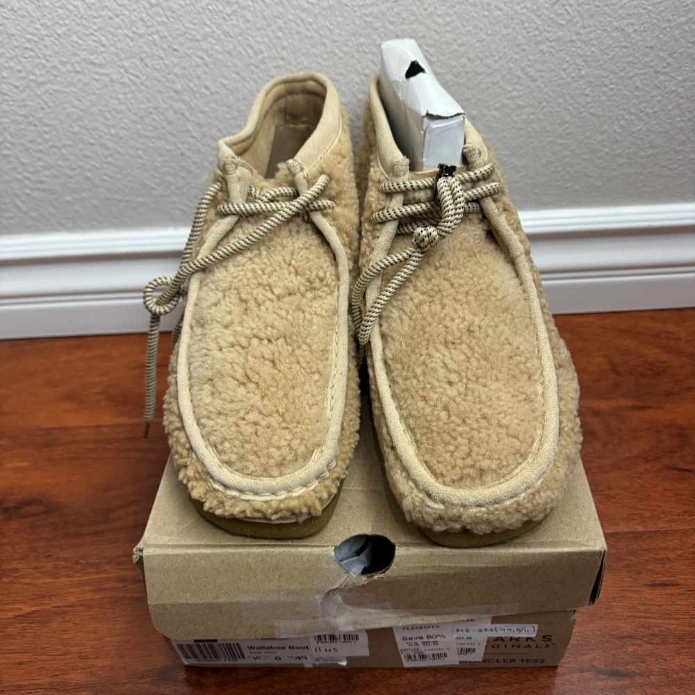 Moncler 1952 Clarks Shearling Wallabee Size 11 - Picture 2 of 9